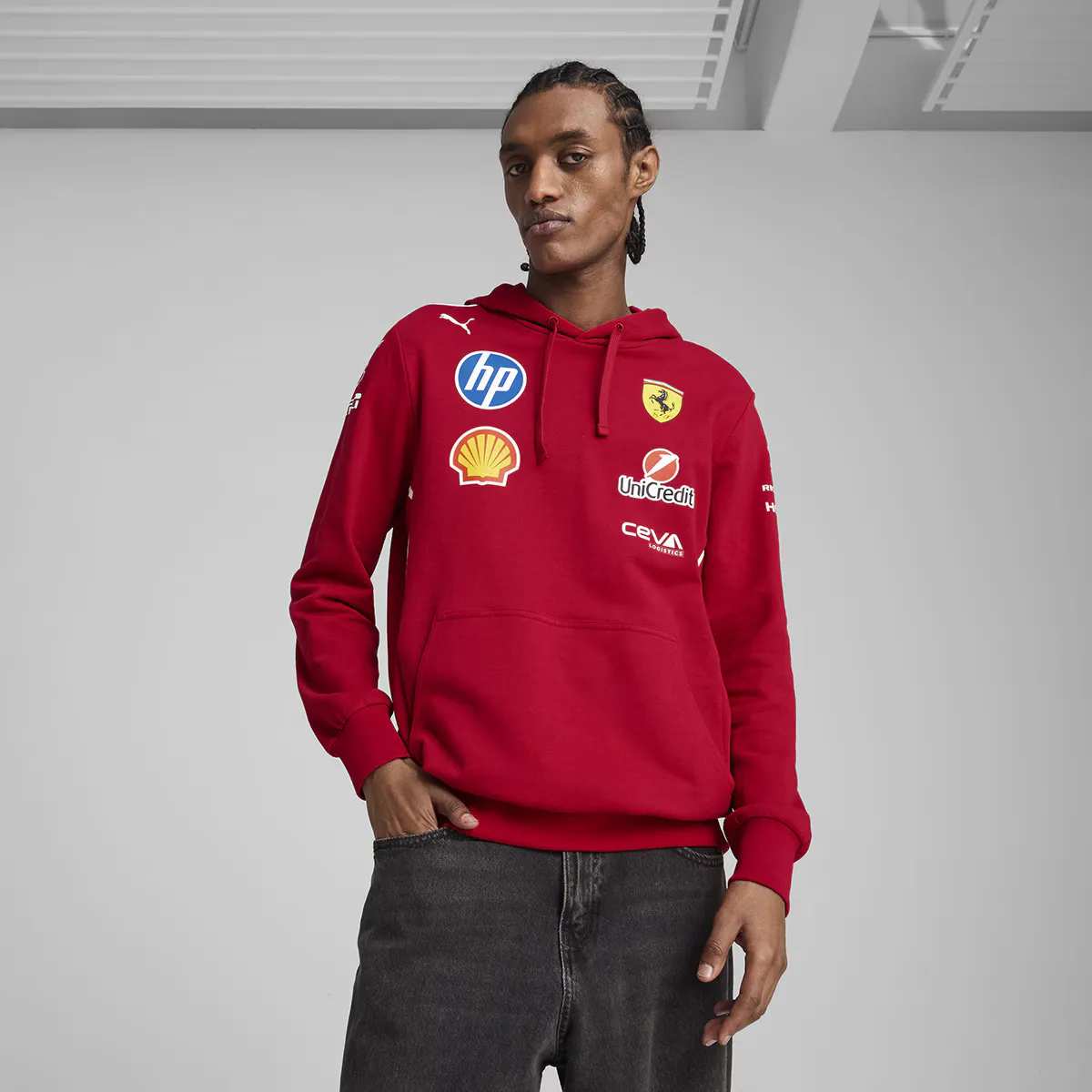 Scuderia Ferrari Team Puma Мужская толстовка, красный 
Scuderia Ferrari Team Puma Мужская толстовка, красный