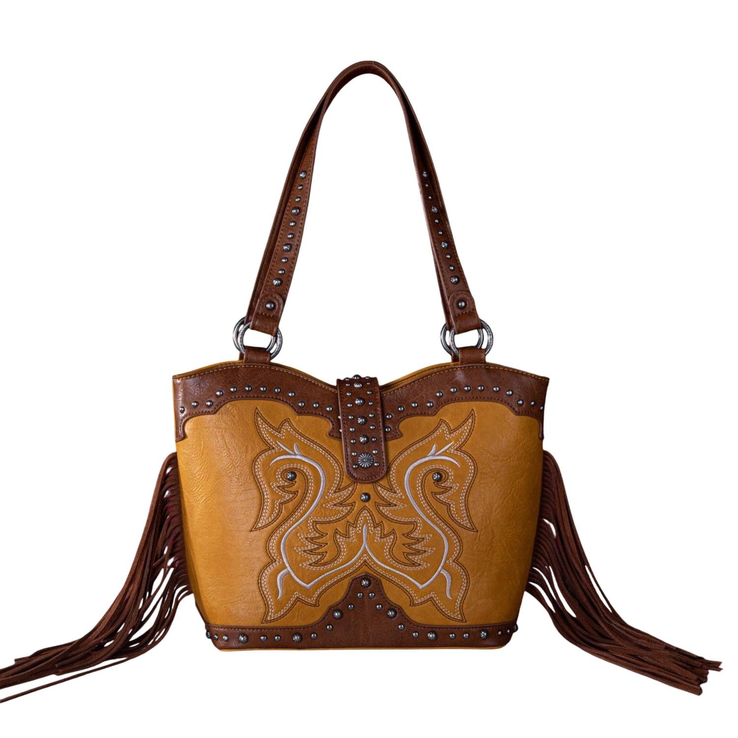 Вышитая бахромой сумка-шоппер в горчичном цвете Montana West, Mustard
Вышитая бахромой сумка-шоппер в горчичном цвете Montana West, Mustard