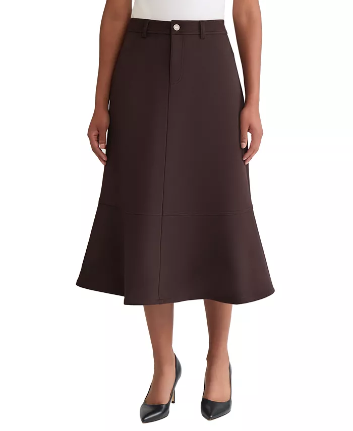 Женская расклешенная юбка миди с гульфиком спереди Jones New York, коричневый
Женская расклешенная юбка миди с гульфиком спереди Jones New York, коричневый