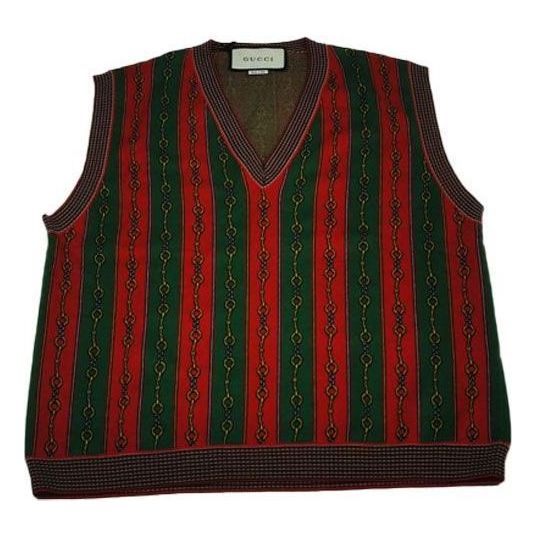 Жилет Gucci Horsebit Chain Print V-Neck Vest 'Red Green'
Жилет Gucci Horsebit Chain Print V-Neck Vest 'Red Green'