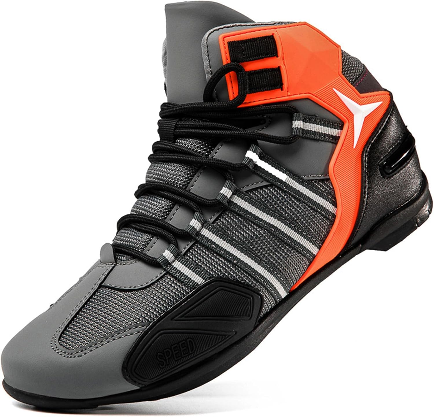 Кожаные мотоциклетные ботинки для мужчин, обувь для езды на мотоцикле с поддержкой щиколотки и противоскользящей подошвой, спортивные вело-ботинки Hiuzylqx, оранжевый/серый
Кожаные мотоциклетные ботинки для мужчин, обувь для езды на мотоцикле с поддержкой щиколотки и противоскользящей подошвой, спортивные вело-ботинки Hiuzylqx, оранжевый/серый