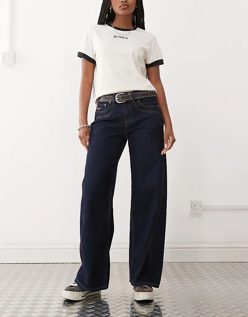 Джинсы Ragged Priest с низкой посадкой и свободным кроем цвета индиго
Джинсы Ragged Priest с низкой посадкой и свободным кроем цвета индиго