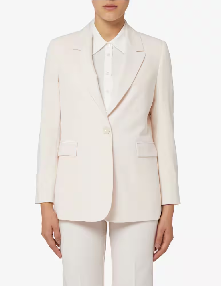 Однобортный пиджак из смесовой вискозы 24.7 Studio, цвет Vaniglia
Однобортный пиджак из смесовой вискозы 24.7 Studio, цвет Vaniglia