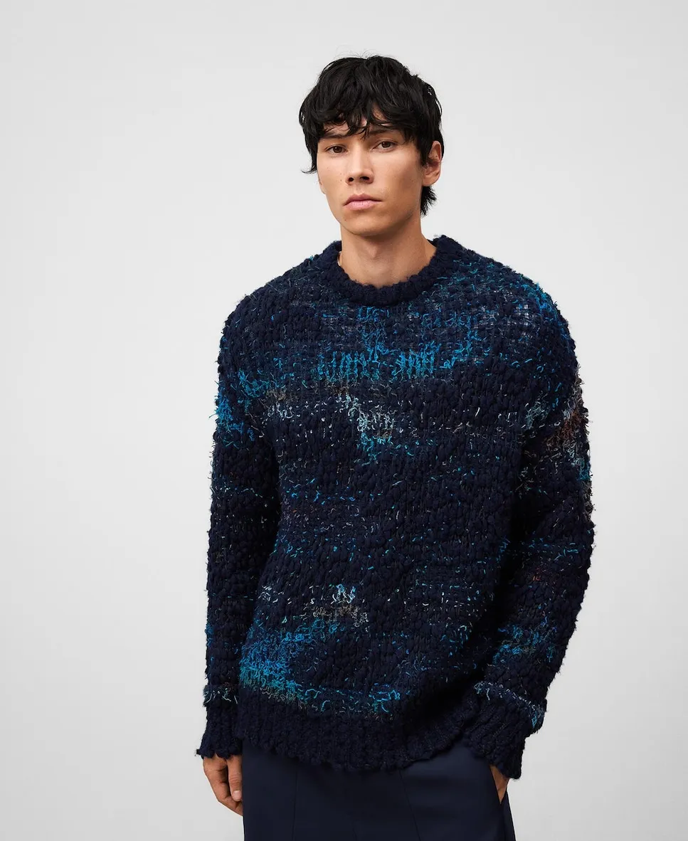 Мужской джемпер из жаккардового трикотажа с текстурой Adolfo Dominguez, желтый
Мужской джемпер из жаккардового трикотажа с текстурой Adolfo Dominguez, желтый