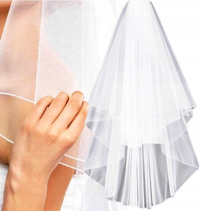 Белая двойная свадебная фата с длинной отделкой Inna
Белая двойная свадебная фата с длинной отделкой Inna