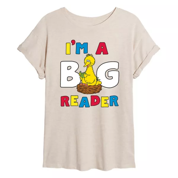 Футболка Juniors "Улица Сезам, большая птица, большой читатель" большого размера Licensed Character, бежевый
Футболка Juniors "Улица Сезам, большая птица, большой читатель" большого размера Licensed Character, бежевый