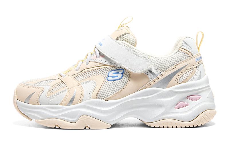 Низкие детские кроссовки на массивной подошве для детей Skechers, белый 
Низкие детские кроссовки на массивной подошве для детей Skechers, белый