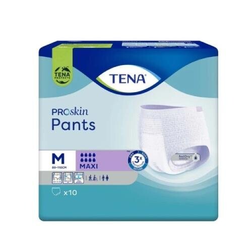 Впитывающие трусики, 10 шт. Tena Pants ProSkin Maxi M
Впитывающие трусики, 10 шт. Tena Pants ProSkin Maxi M