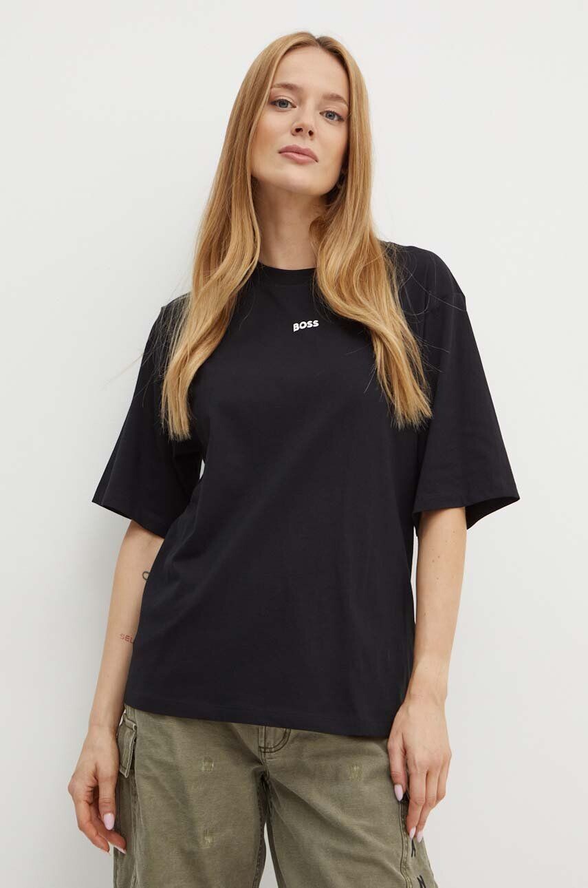 Хлопковая футболка Boss Orange, черный
Хлопковая футболка Boss Orange, черный