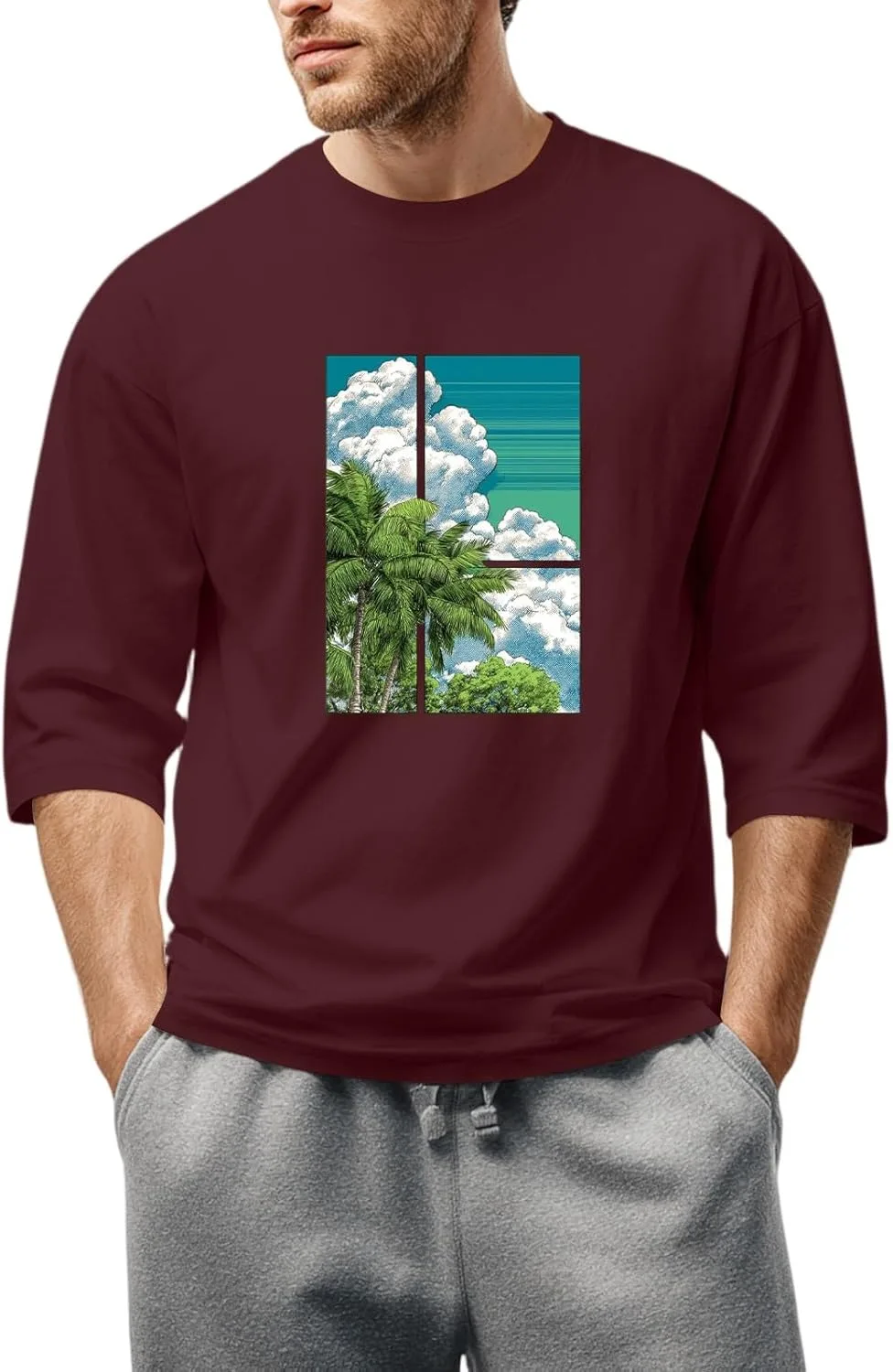 Футболка FQZWONG для мужчин Casual Loose с графическим 2D принтом
Футболка FQZWONG для мужчин Casual Loose с графическим 2D принтом