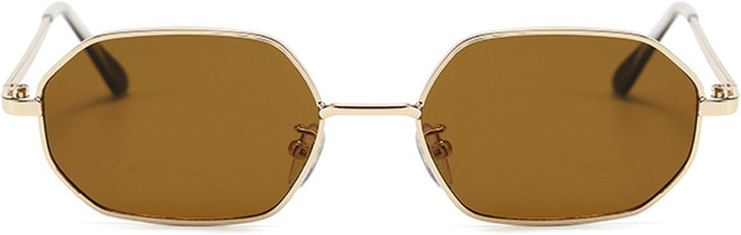 Мужские солнцезащитные очки с многоугольной оправой малого размера, женские винтажные солнцезащитные очки с металлической оправой, модные прямоугольные солнцезащитные очки 2025 года mincl, Brown
Мужские солнцезащитные очки с многоугольной оправой малого размера, женские винтажные солнцезащитные очки с металлической оправой, модные прямоугольные солнцезащитные очки 2025 года mincl, Brown