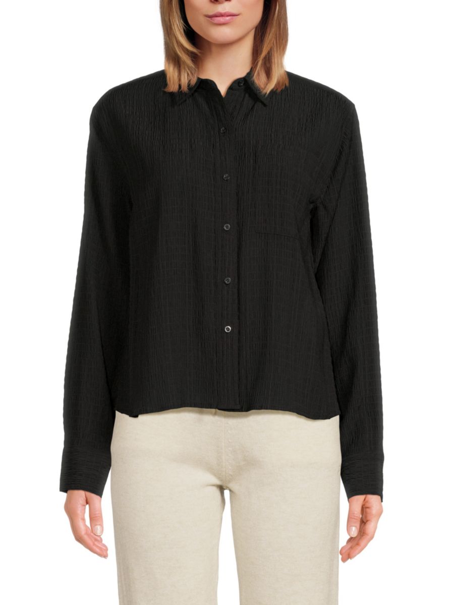 Рубашка с длинным рукавом и застежкой на пуговицы Calvin Klein, черный
Рубашка с длинным рукавом и застежкой на пуговицы Calvin Klein, черный