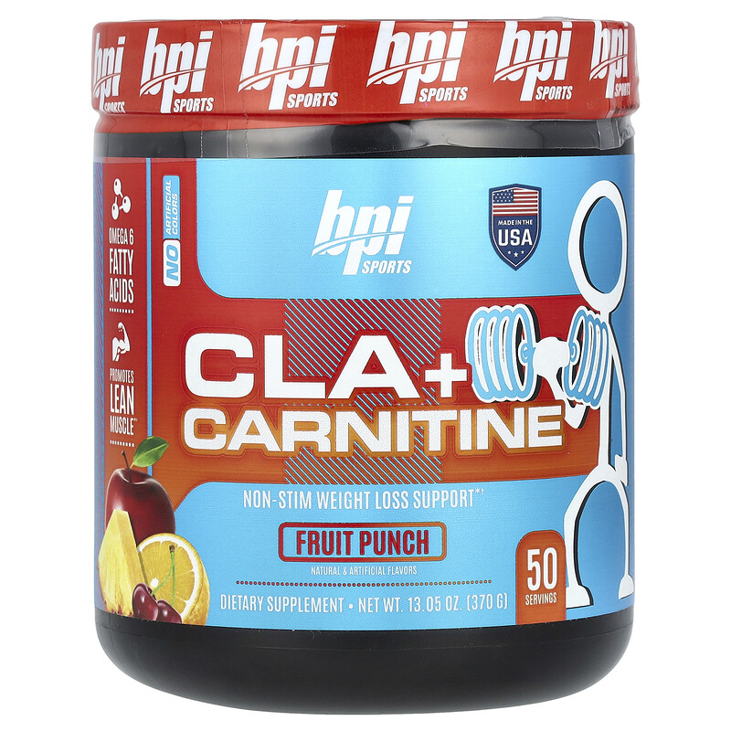 BPI Sports, CLA + карнитин, фруктовый пунш, 370 г (13,05 унции)
BPI Sports, CLA + карнитин, фруктовый пунш, 370 г (13,05 унции)