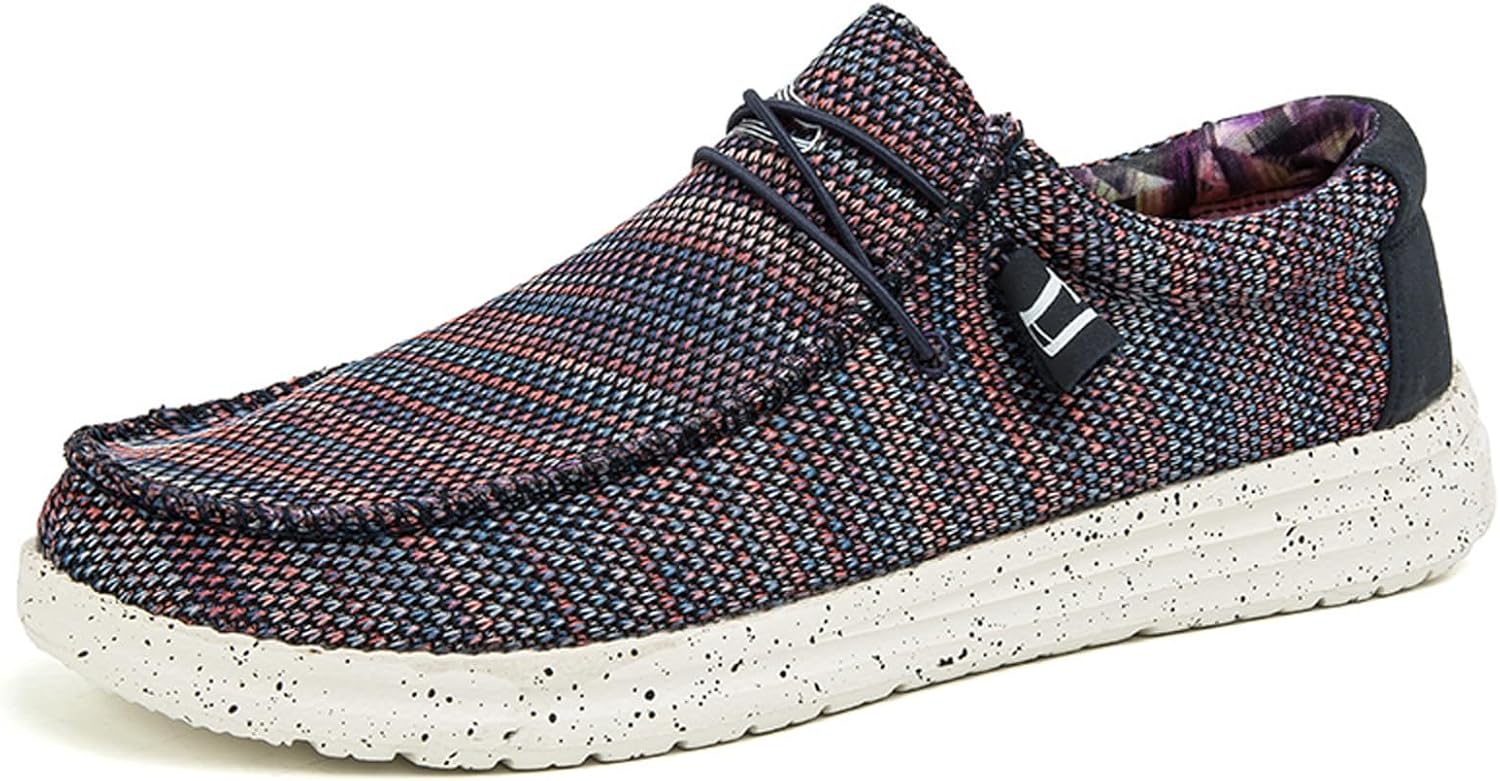 Мужские лоферы из холщовой ткани с легкой мягкой подошвой, плоской колодкой, винтажного стиля, повседневные лоферы, лодочные туфли Cerythrina, фиолетовый
Мужские лоферы из холщовой ткани с легкой мягкой подошвой, плоской колодкой, винтажного стиля, повседневные лоферы, лодочные туфли Cerythrina, фиолетовый