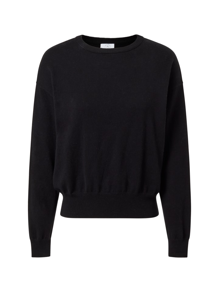 Черный свободный свитер из органического хлопка с круглым вырезом CASH-MERE.CH
Черный свободный свитер из органического хлопка с круглым вырезом CASH-MERE.CH