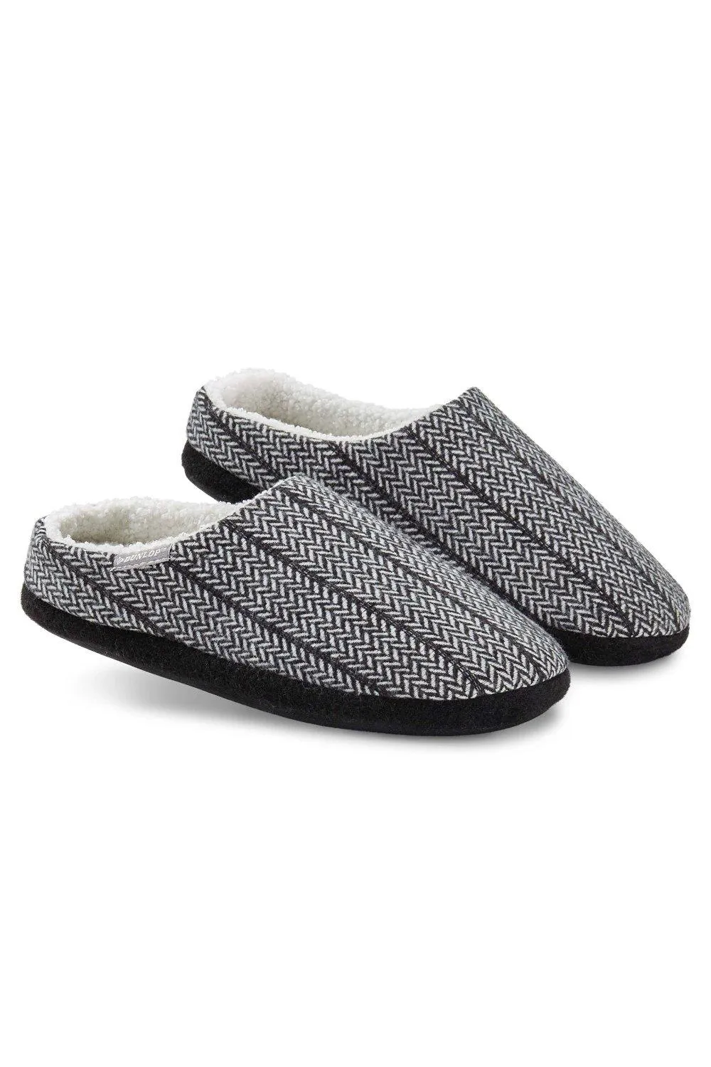 Теплые мюли на флисовой подкладке Dunlop, мультиколор 
Теплые мюли на флисовой подкладке Dunlop, мультиколор