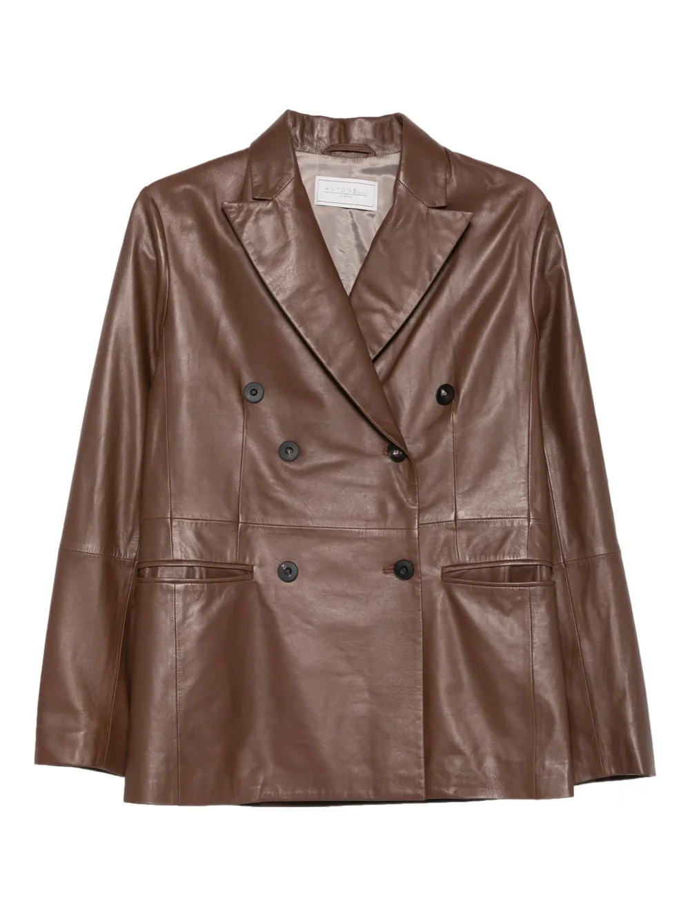 Двубортный пиджак Gin Tonic с карманами Antonelli, коричневый
Двубортный пиджак Gin Tonic с карманами Antonelli, коричневый