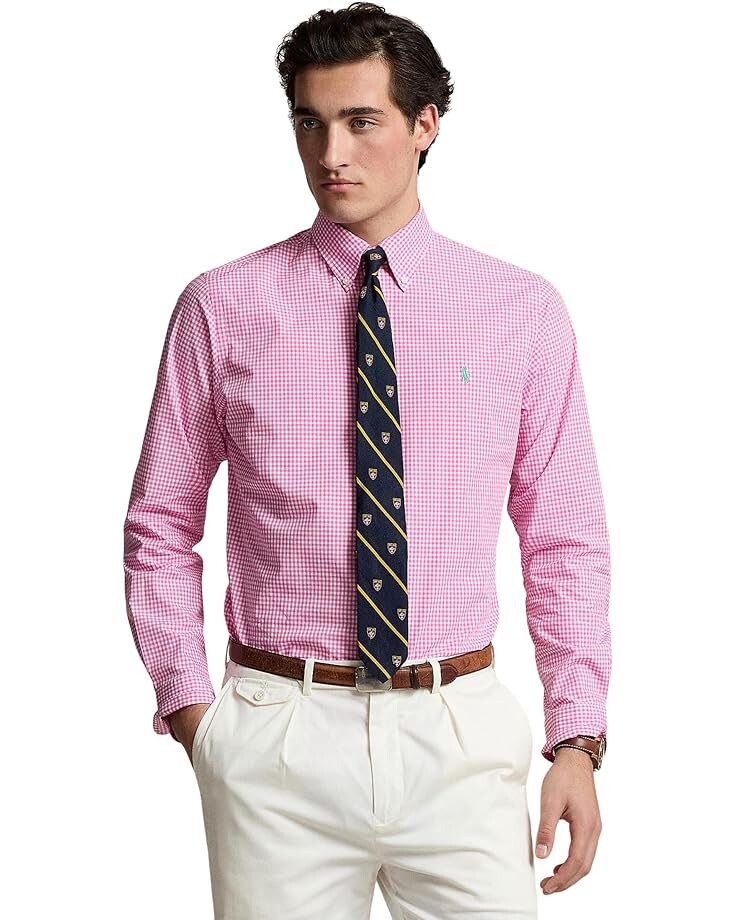 Поло Polo Ralph Lauren Classic Fit Gingham Stretch Poplin Shirt, цвет 4656L Resort Rose/White
Поло Polo Ralph Lauren Classic Fit Gingham Stretch Poplin Shirt, цвет 4656L Resort Rose/White