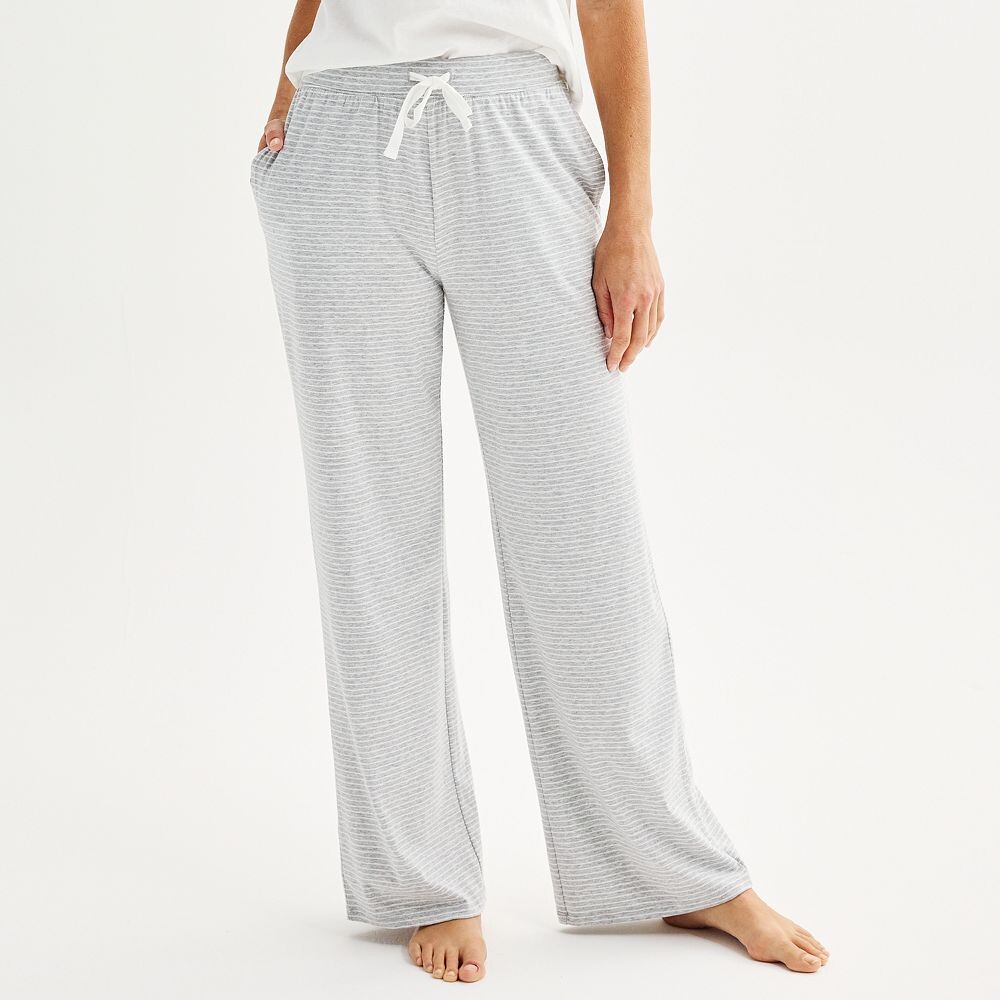Женские пижамные брюки Sonoma Goods For Life из хлопка с модалом и открытым подолом, цвет Gray Stripe
Женские пижамные брюки Sonoma Goods For Life из хлопка с модалом и открытым подолом, цвет Gray Stripe