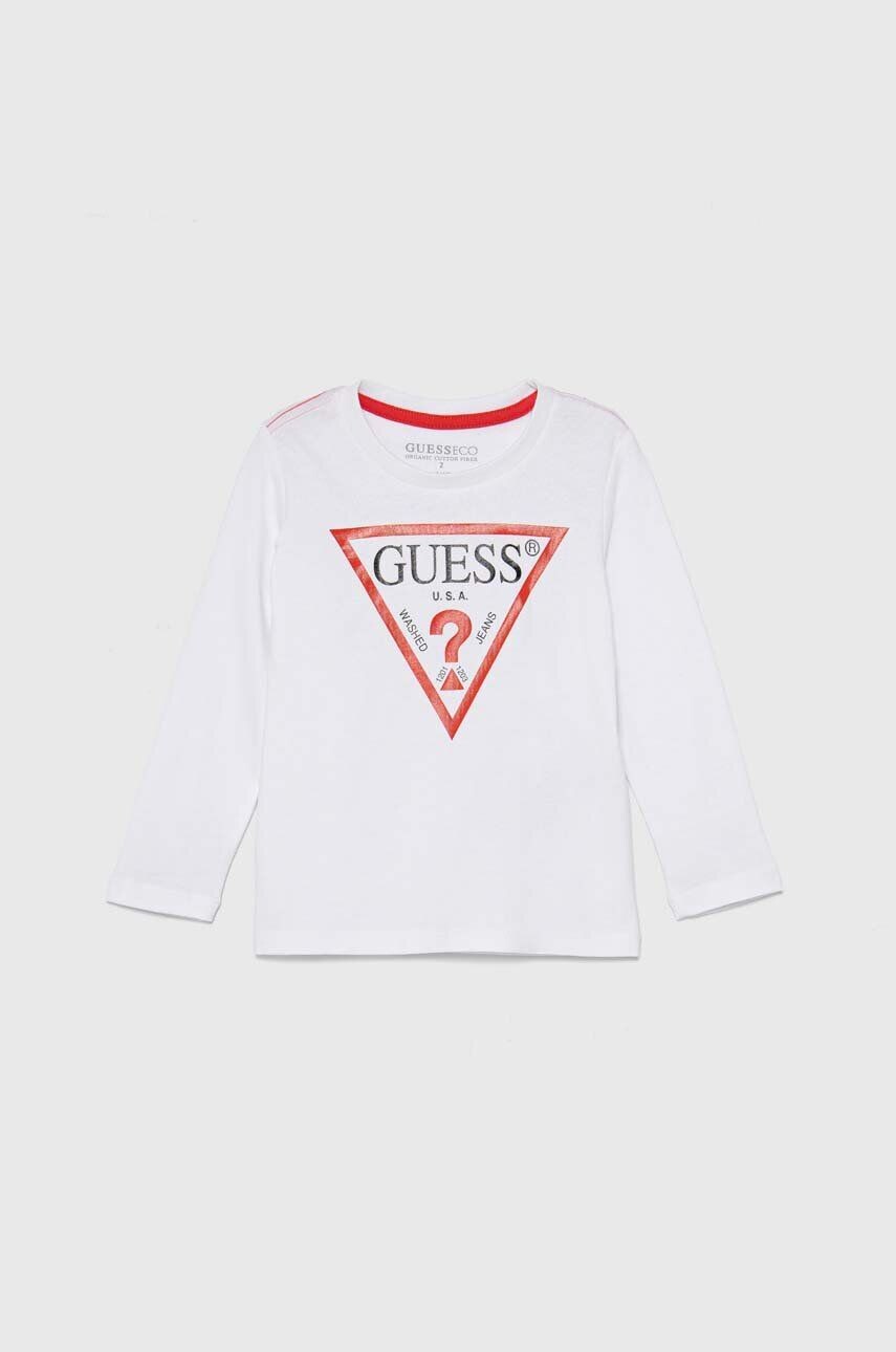 Хлопковая рубашка Guess с длинными рукавами для мальчиков и девочек, белый
Хлопковая рубашка Guess с длинными рукавами для мальчиков и девочек, белый