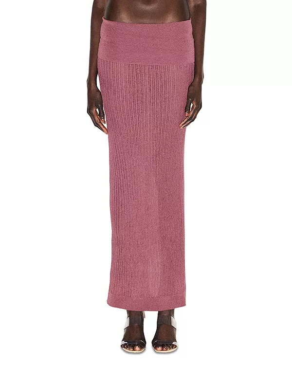 Прозрачная вязаная макси-юбка Skims, розовый
Прозрачная вязаная макси-юбка Skims, розовый