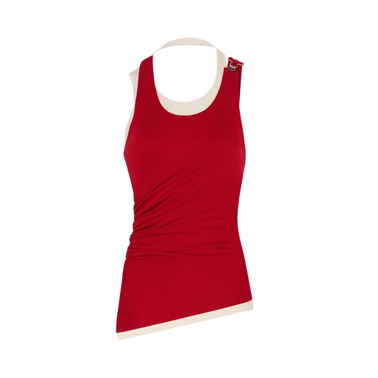 Топ Jean Paul Gaultier Draped Double Tank Top 'Red/Ecru', красный
Топ Jean Paul Gaultier Draped Double Tank Top 'Red/Ecru', красный