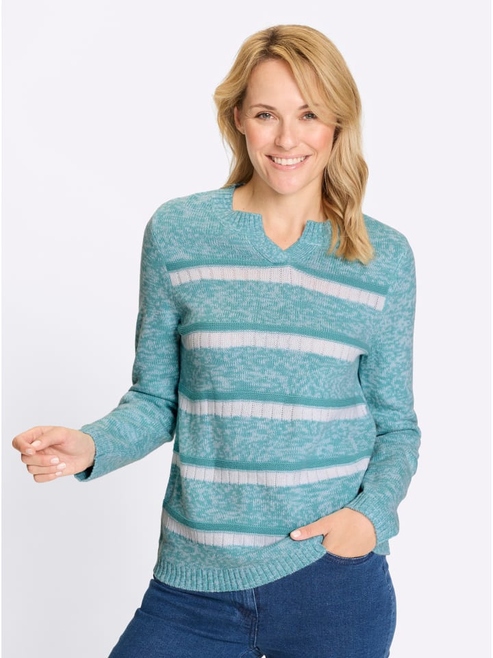 Свитер с длинными рукавами в узорчатом цвете морской белый Sieh an!
Свитер с длинными рукавами в узорчатом цвете морской белый Sieh an!