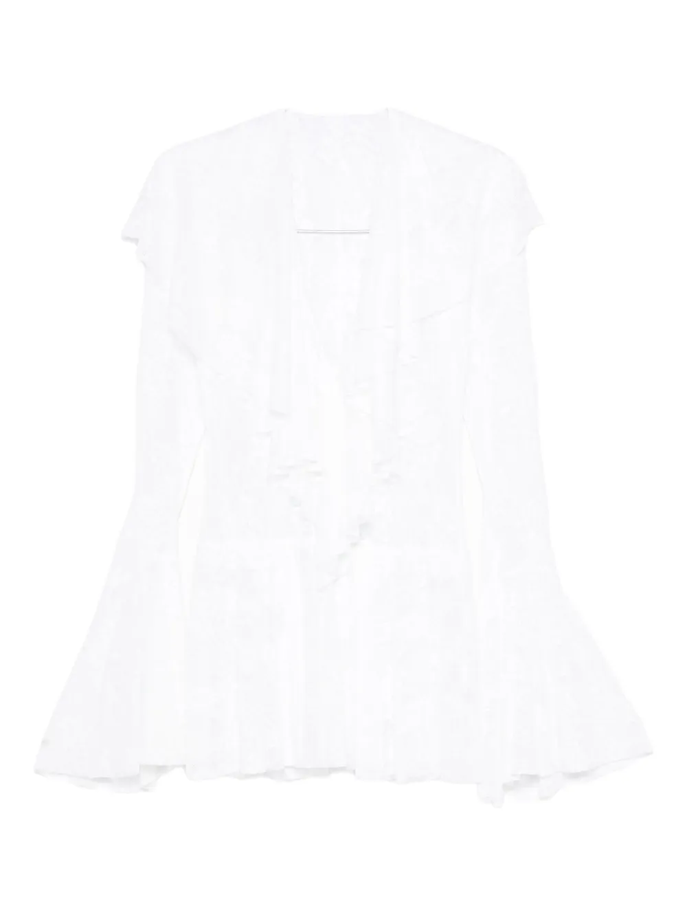 Мини-платье с оборками и длинными рукавами Norma Kamali, белый
Мини-платье с оборками и длинными рукавами Norma Kamali, белый