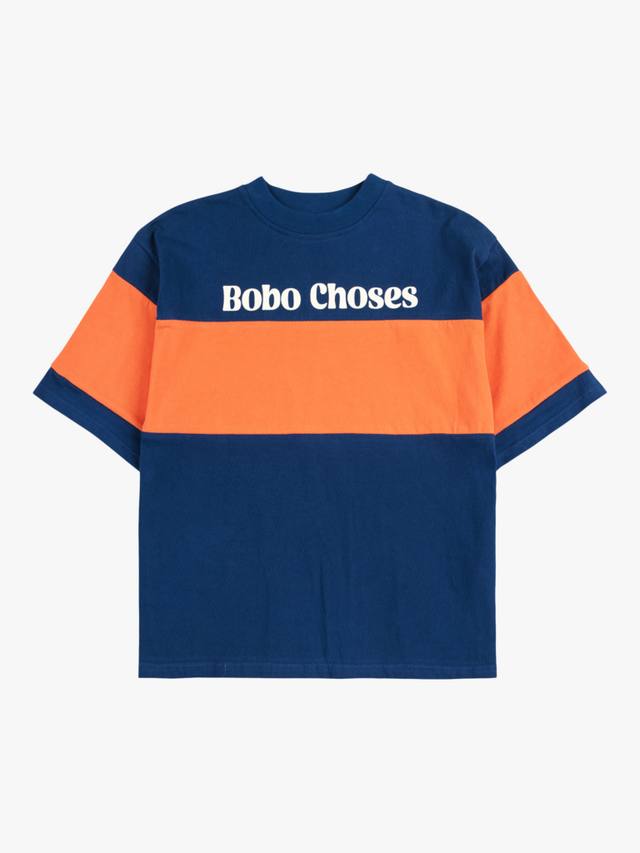 Детская футболка с цветными блоками Bobo Choses, Navy/Orange
Детская футболка с цветными блоками Bobo Choses, Navy/Orange