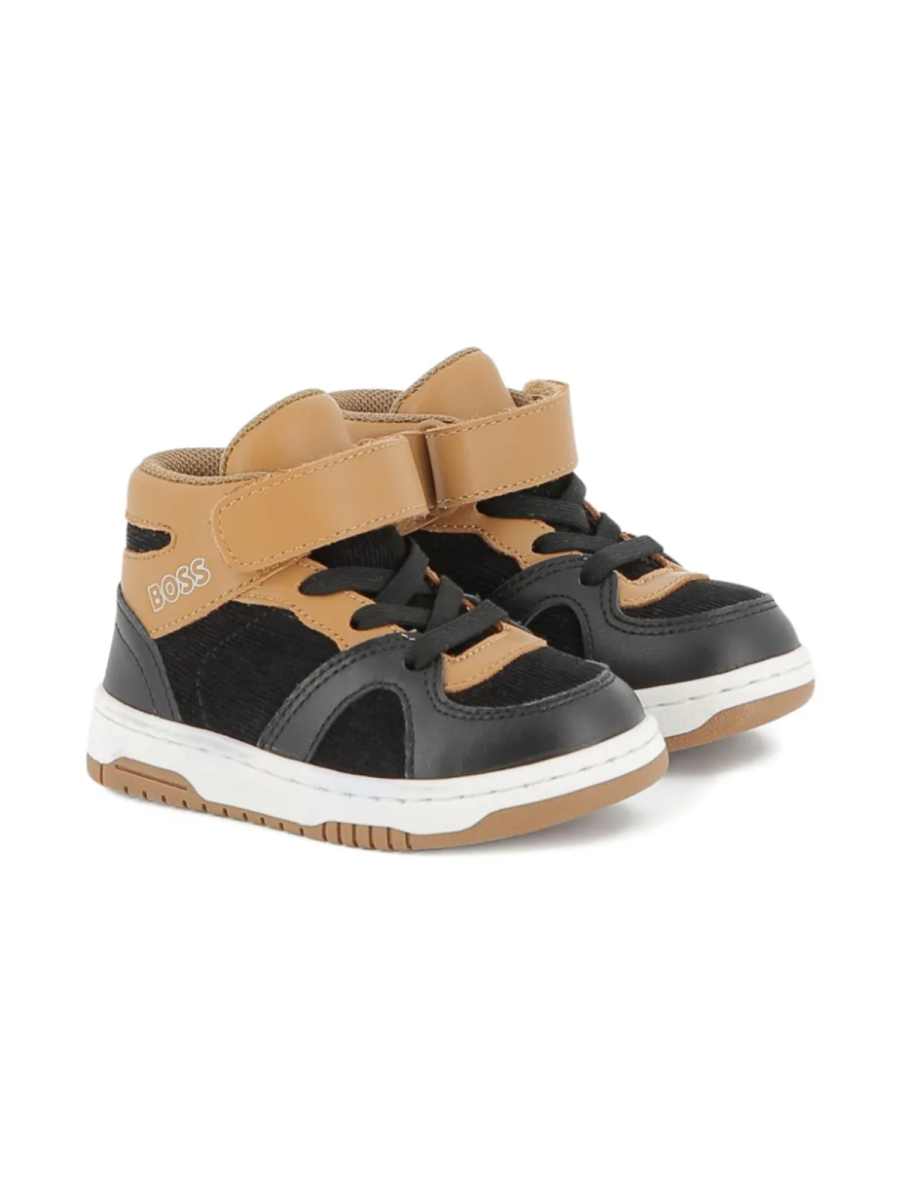 BOSS Kidswear высокие кроссовки на липучках, черный
BOSS Kidswear высокие кроссовки на липучках, черный