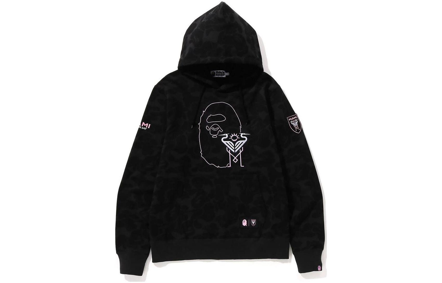 Бейп х интер майами кф камуфляжный пуловер худи A BATHING APE, черный
Бейп х интер майами кф камуфляжный пуловер худи A BATHING APE, черный