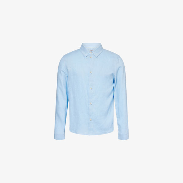 Рубашка из льна Belier с вышивкой бренда, голубой
Рубашка из льна Belier с вышивкой бренда, голубой