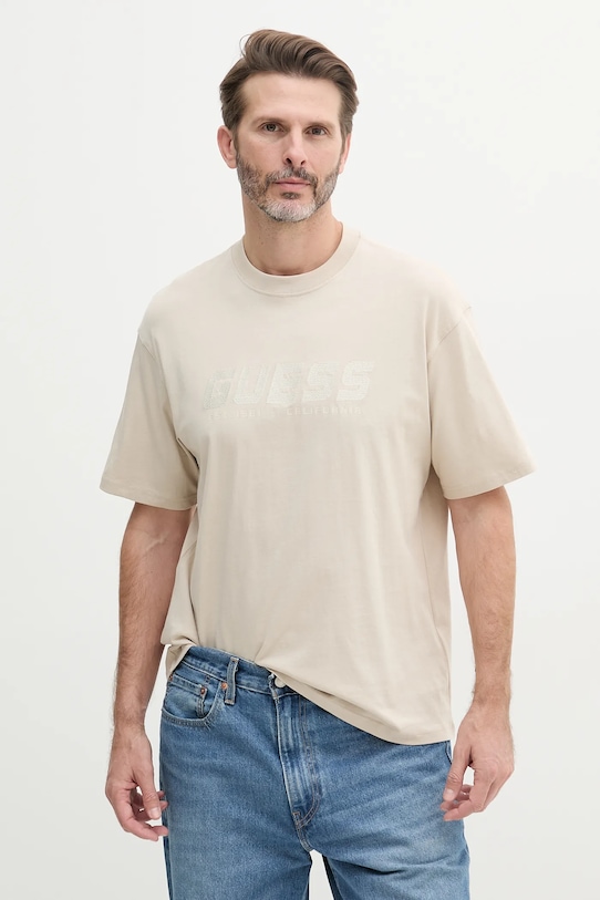 Хлопковая футболка SURON Guess, бежевый
Хлопковая футболка SURON Guess, бежевый