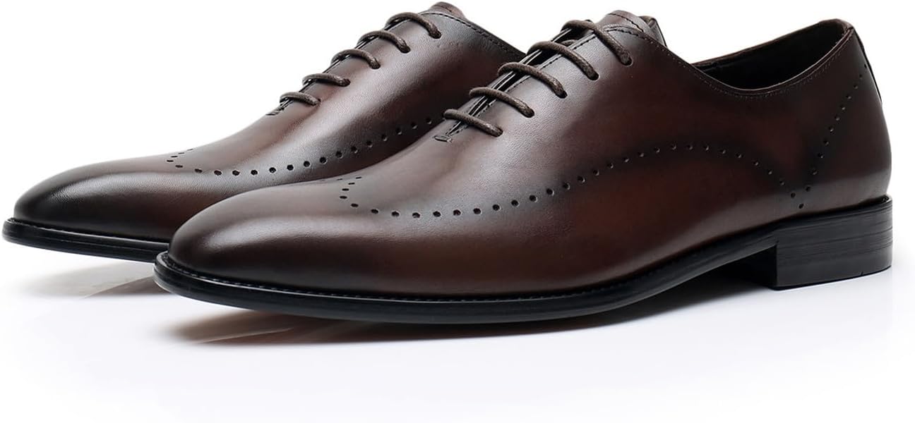 Мужские классические туфли Oxfords из натуральной кожи, современные цельнокожаные Oxford, модные туфли для выпускного, свадьбы, бизнеса, повседневного ношения, костюмов и смокинга Santimon, коричневый
Мужские классические туфли Oxfords из натуральной кожи, современные цельнокожаные Oxford, модные туфли для выпускного, свадьбы, бизнеса, повседневного ношения, костюмов и смокинга Santimon, коричневый