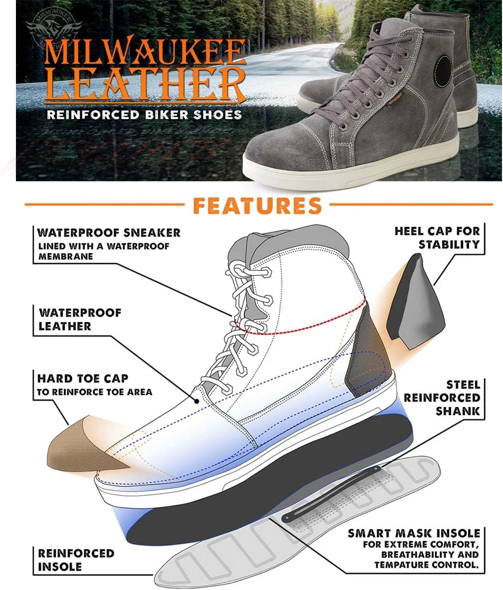 Мужские мотоциклетные ботинки Milwaukee Leather - усиленная подошва, стелька с контролем климата, противоскользящая подошва, серый
Мужские мотоциклетные ботинки Milwaukee Leather - усиленная подошва, стелька с контролем климата, противоскользящая подошва, серый