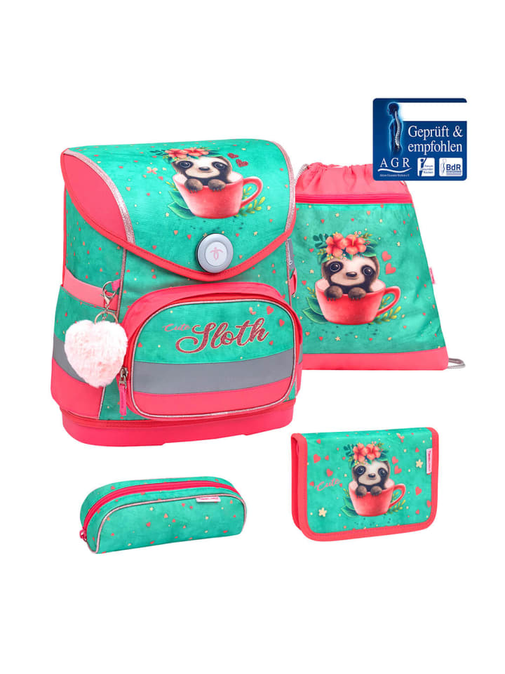 Belmil Набор из 4 предметов: симпатичный школьный рюкзак с изображением ленивца бирюзового цвета - (В) 37 x (Ш) 30 x (Г) 19 см
Belmil Набор из 4 предметов: симпатичный школьный рюкзак с изображением ленивца бирюзового цвета - (В) 37 x (Ш) 30 x (Г) 19 см