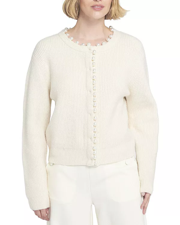 Кардиган, украшенный бисером Elle Collection, белый
Кардиган, украшенный бисером Elle Collection, белый