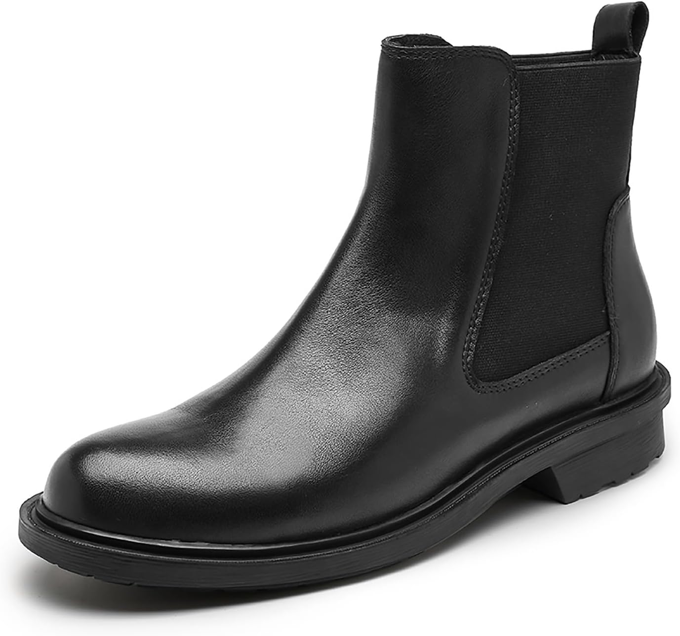 Мужские повседневные дресc-ботинки Santimon Chelsea, кожаные ботинки-слипоны до щиколотки, модные формальные ботинки для мужчин, черный
Мужские повседневные дресc-ботинки Santimon Chelsea, кожаные ботинки-слипоны до щиколотки, модные формальные ботинки для мужчин, черный