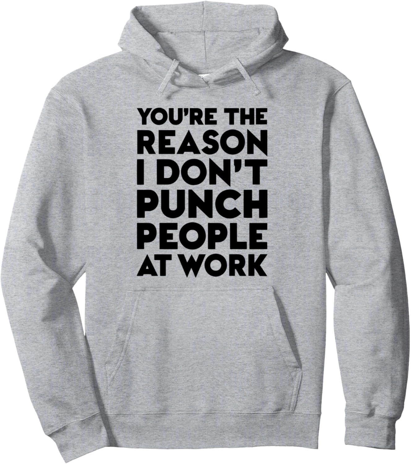Толстовка с надписью Ты - причина, по которой я не бью людей на работе Funny Work Tee Co, серый
Толстовка с надписью Ты - причина, по которой я не бью людей на работе Funny Work Tee Co, серый
