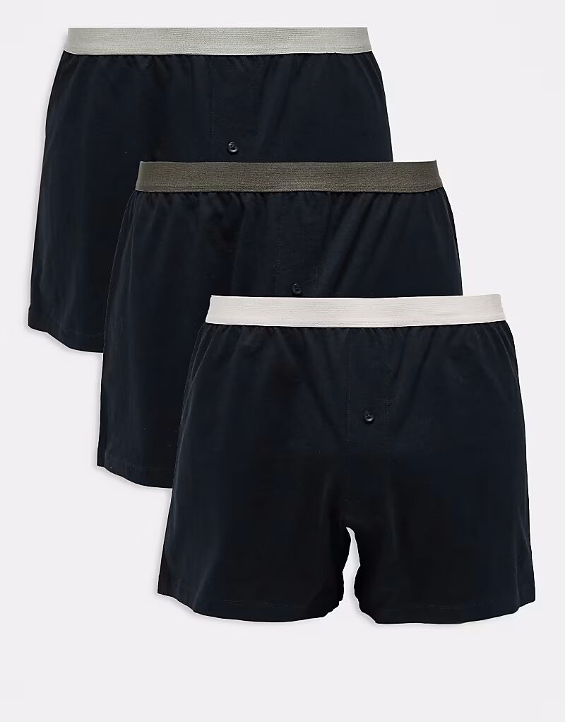 Комплект из 3 пар боксеров с цветными поясами черного цвета Asos Design
Комплект из 3 пар боксеров с цветными поясами черного цвета Asos Design