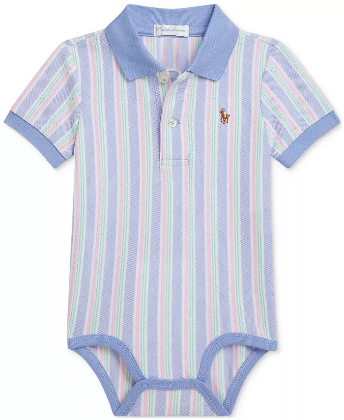 Боди для мальчиков из хлопкового сетчатого трикотажа Polo Ralph Lauren, мультиколор
Боди для мальчиков из хлопкового сетчатого трикотажа Polo Ralph Lauren, мультиколор