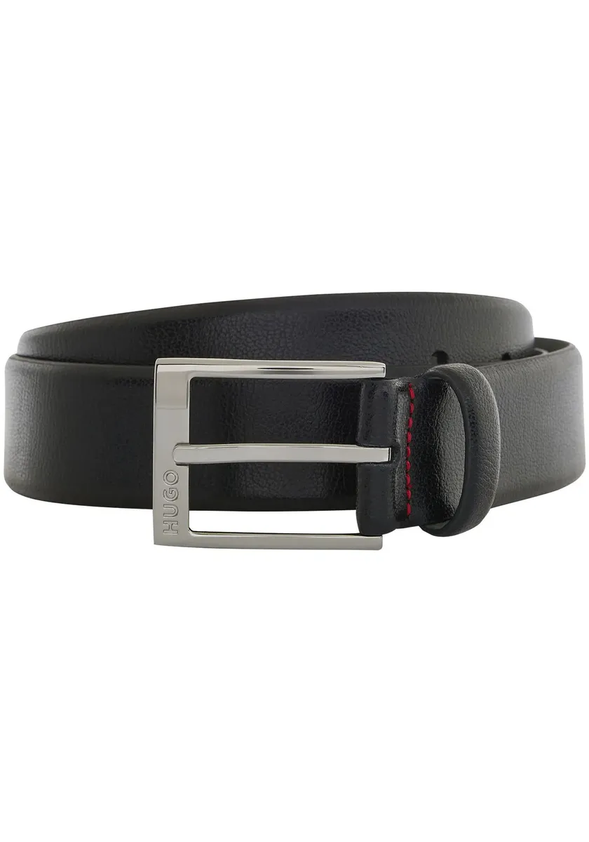 Ремень HUGO из зернистой кожи с застежкой с логотипом, черный
Ремень HUGO из зернистой кожи с застежкой с логотипом, черный