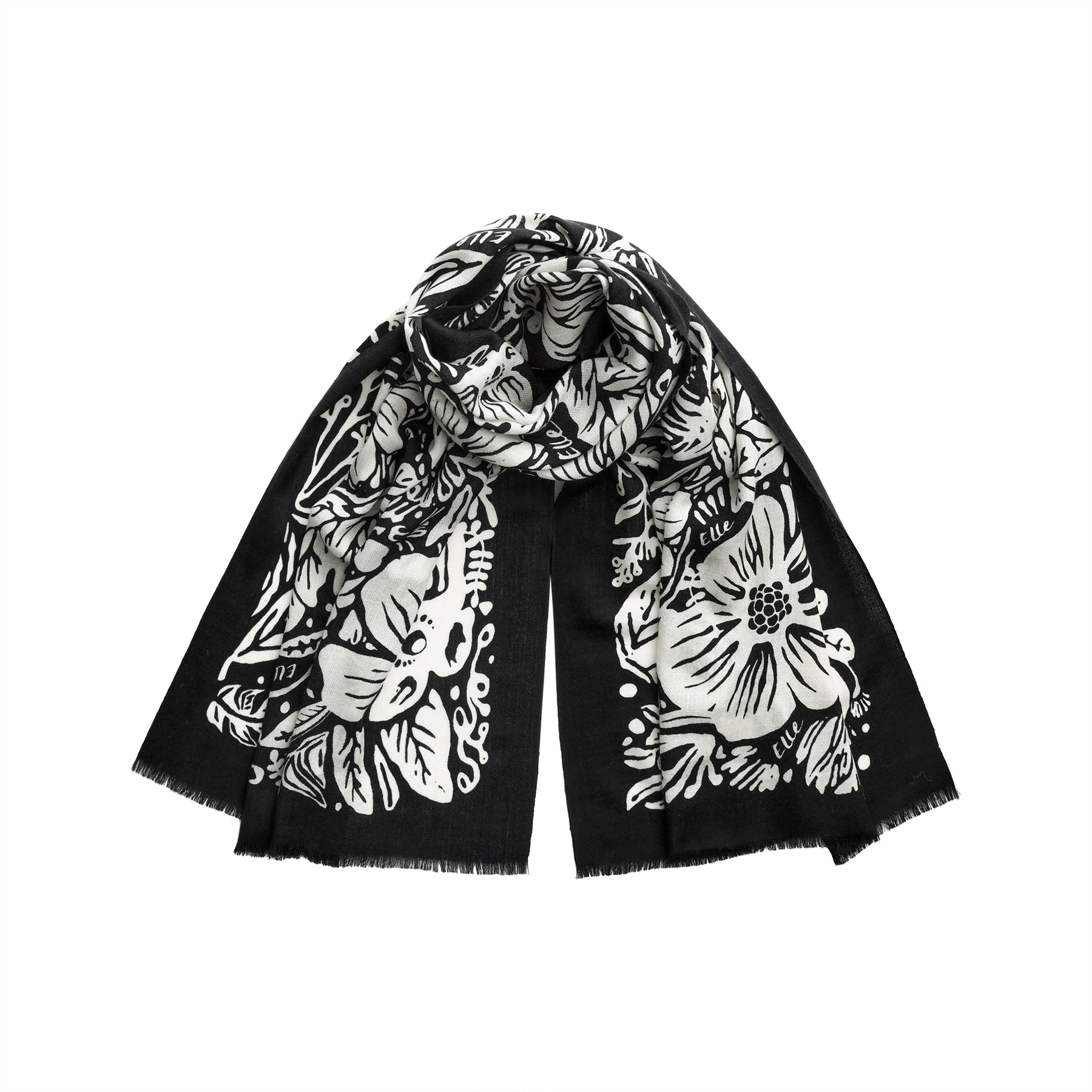 Шарф из овечьей шерсти вязаный для женщин ELLE, classic черный
Шарф из овечьей шерсти вязаный для женщин ELLE, classic черный