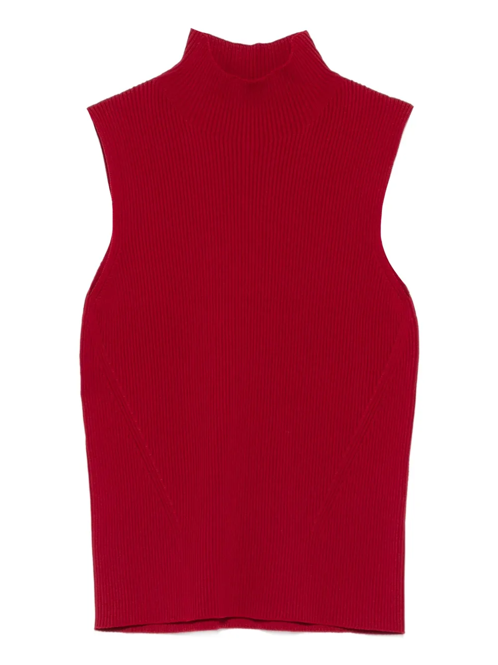 Топ в рубчик с высоким воротником CFCL, красный
Топ в рубчик с высоким воротником CFCL, красный