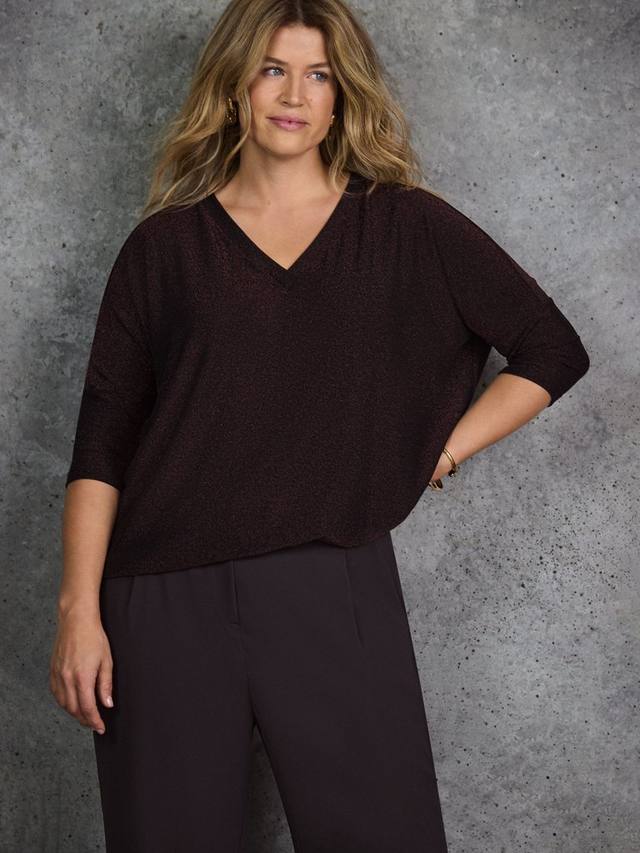 Топ с V-образным вырезом Curve Sparkle Live Unlimited, Bronze
Топ с V-образным вырезом Curve Sparkle Live Unlimited, Bronze