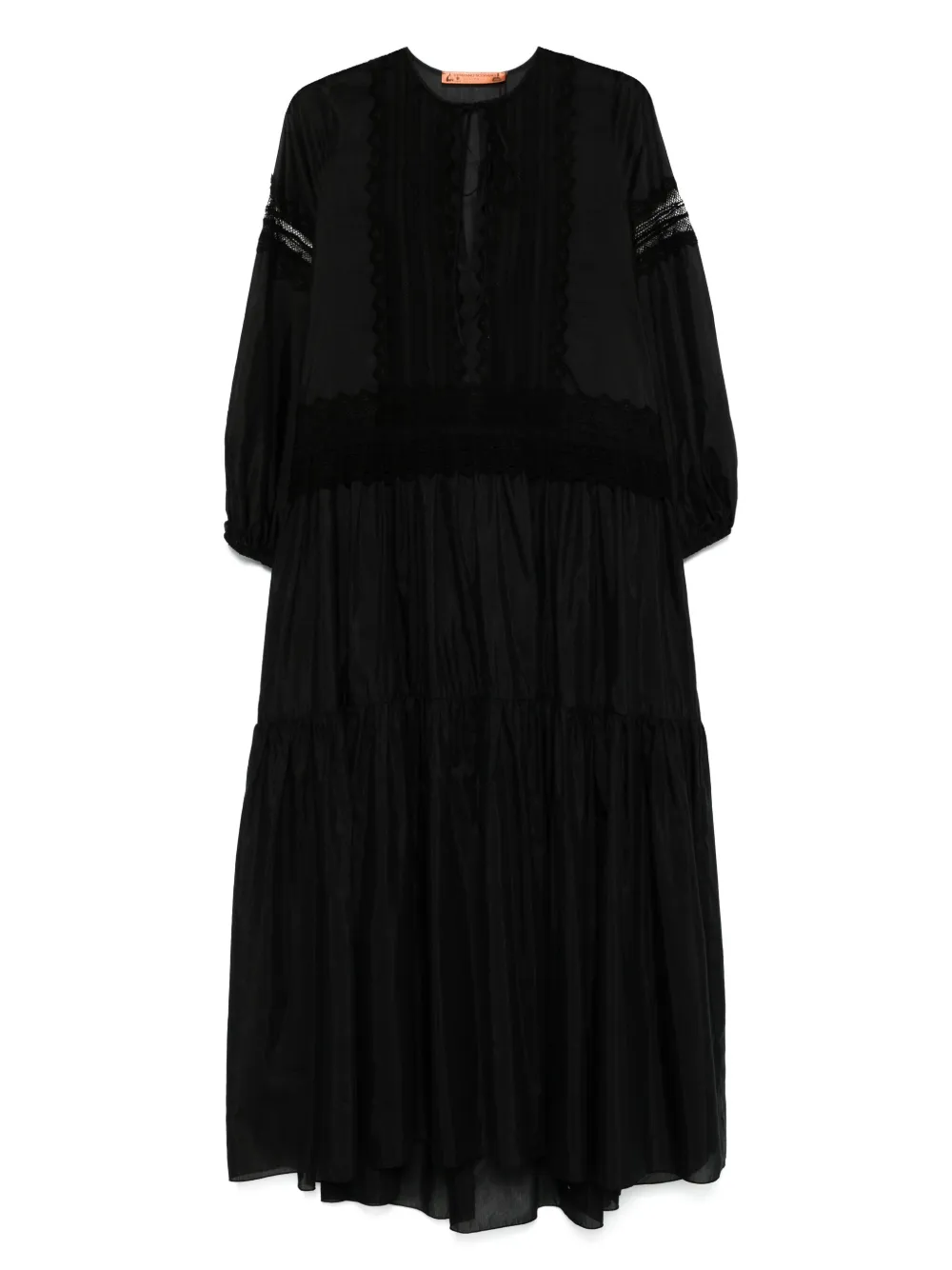 Многослойное платье макси Ermanno Scervino, черный
Многослойное платье макси Ermanno Scervino, черный