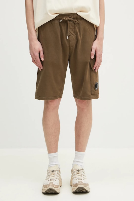 Хлопковые шорты C.P. Company, зеленый 
Хлопковые шорты C.P. Company, зеленый