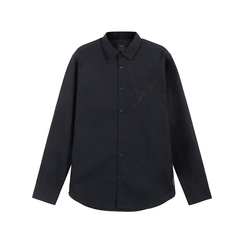 Рубашка на пуговицах ARMANI EXCHANGE, черная
Рубашка на пуговицах ARMANI EXCHANGE, черная