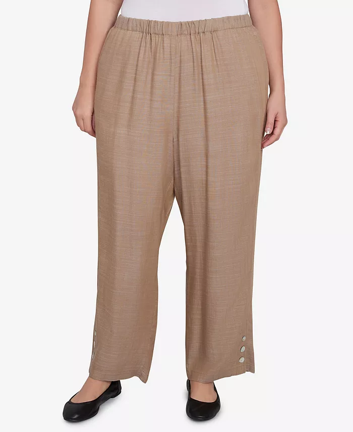 Свободные брюки до щиколотки с пуговицами и принтом летнего солнцестояния больших размеров Alfred Dunner, коричневый
Свободные брюки до щиколотки с пуговицами и принтом летнего солнцестояния больших размеров Alfred Dunner, коричневый