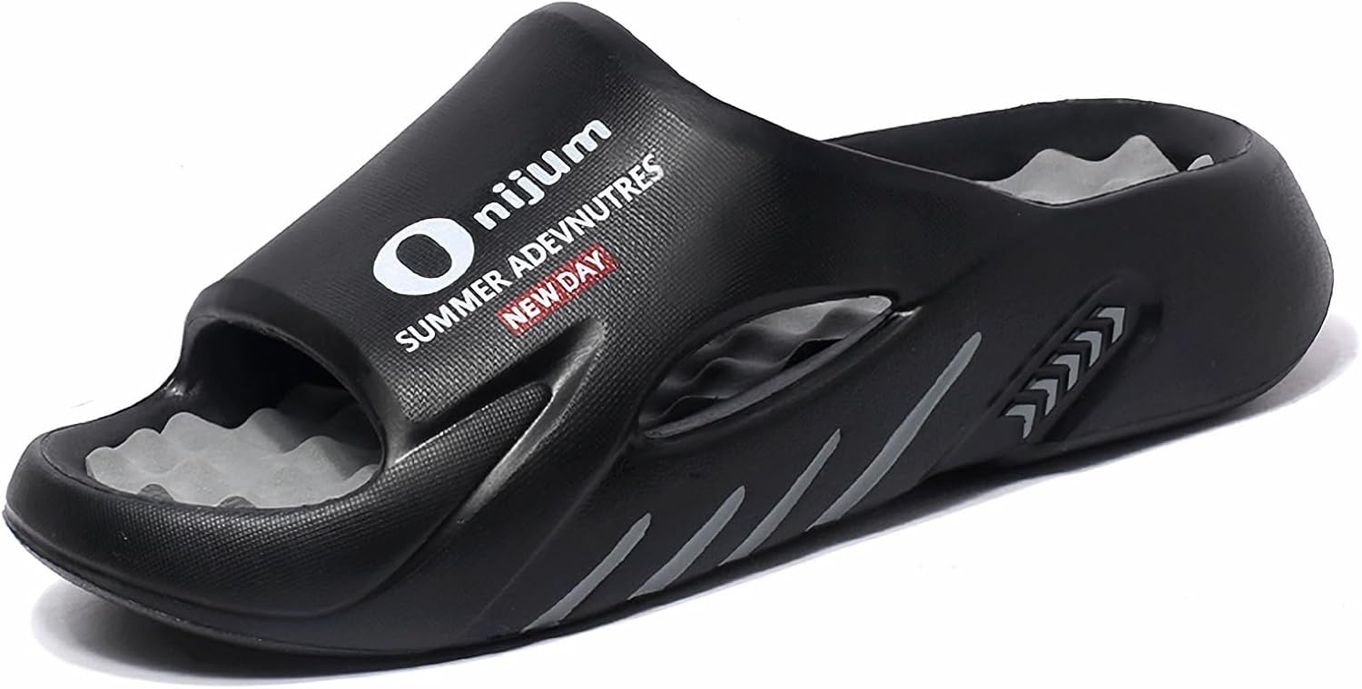 Мужские домашние тапочки WARKTMY с мягкой подошвой, легкие, для душа, с акупрессурным эффектом и открытым носком, для ходьбы дома и на улице, серый
Мужские домашние тапочки WARKTMY с мягкой подошвой, легкие, для душа, с акупрессурным эффектом и открытым носком, для ходьбы дома и на улице, серый